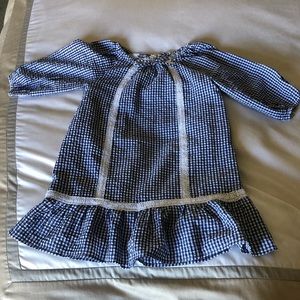 Blue Girls' Peasant Top Size 7/8 Washed, not worn